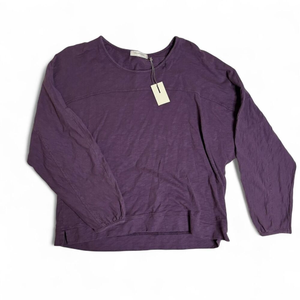 Mododoc Women's Deep Dusky Purple Blouse | SMALL